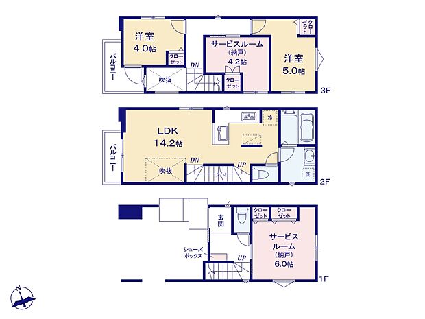 【間取図】是非とも現地をご確認ください。