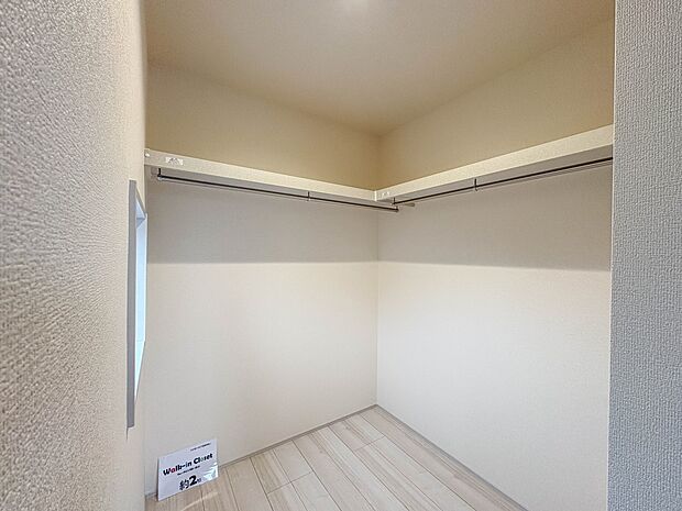 【収納】各部屋を最大限に広く使って頂ける様、全居住スペースに収納付。プライベートルームはゆったりと快適に。