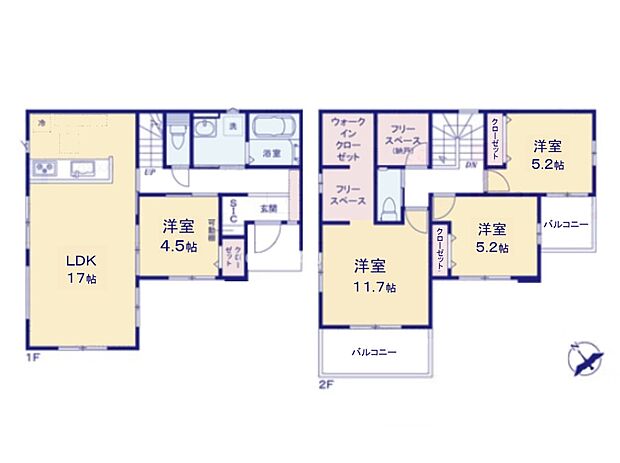 【間取図】是非とも現地をご確認ください。