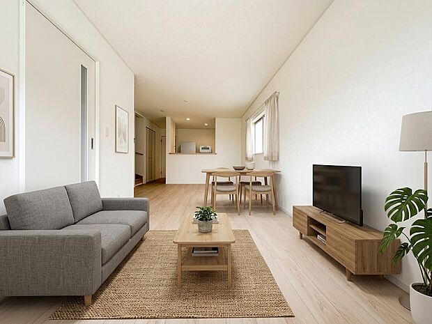 【リビングダイニング】しっかりとした広さがあるのでルームメイク自由自在!