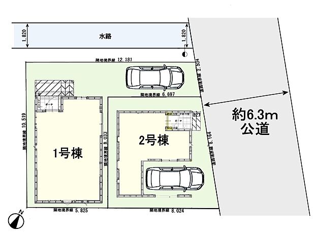 【区画図】是非とも現地をご確認ください。