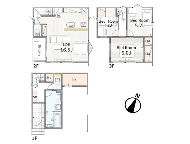 【間取図】是非とも現地をご確認ください。
