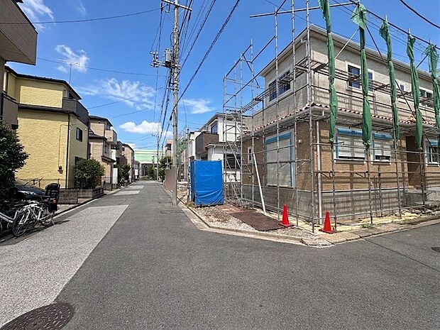 D号棟【前面道路6m】車の通行が少ないので、静かな住環境を維持することができます。