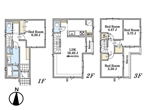 【間取り】4LDK 広々リビングに充実した住空間