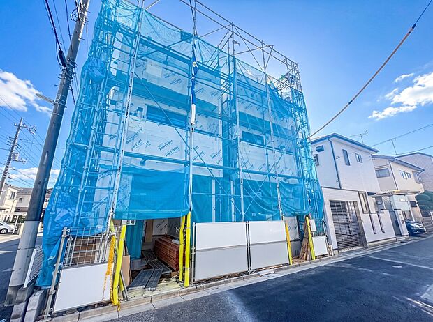 【完成予想図】完成予想図です。建築中は、現地のご見学に加えて近隣の完成物件をご覧いただき、イメージを掴んでいただけるようご案内いたします。