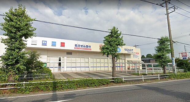 ドラッグストア 650m ウエルシア東越谷3丁目店