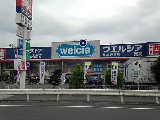 ドラッグストア 798m ウエルシア草加柳島店