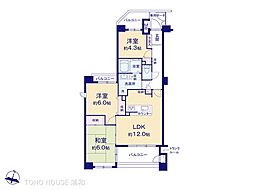ネオステージ大宮 3LDKの間取図画像