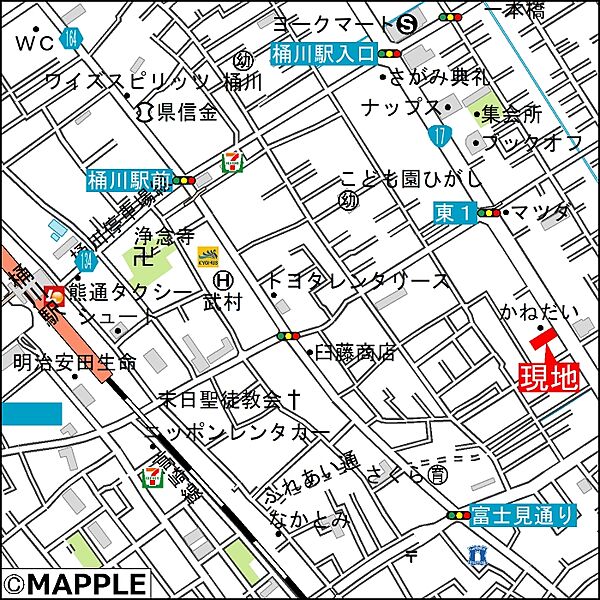 カーナビは「桶川市東2-12-15」とご入力ください。