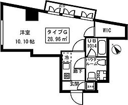 JR中央線 中野駅 徒歩7分の賃貸マンション 3階1Kの間取り