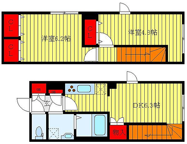 東京都文京区白山2丁目(賃貸マンション2DK・4階・46.72㎡)の写真 その2