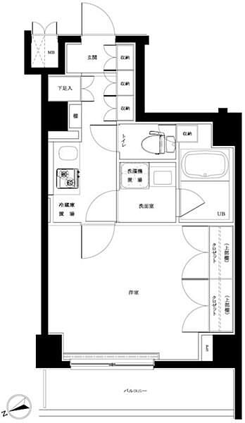 ルーブル赤羽西 102｜東京都北区赤羽西2丁目(賃貸マンション1K・1階・28.55㎡)の写真 その2