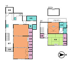 北九州市門司区清見二丁目　中古戸建 5Kの間取り