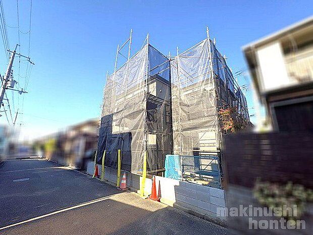 お家の裏側になります(南西側)※12月6日現在のお写真です