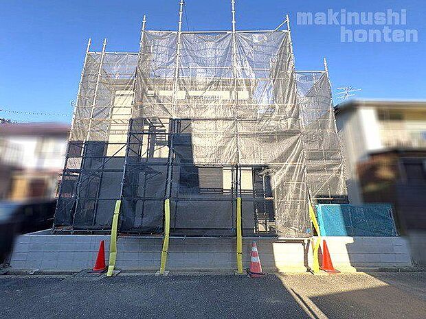 お家の裏側になります(南西側)※12月6日現在のお写真です