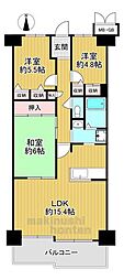 サンシティ松原 3LDKの間取図画像