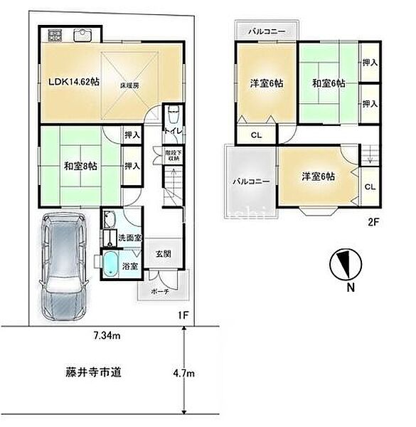 間取りを拡大表示