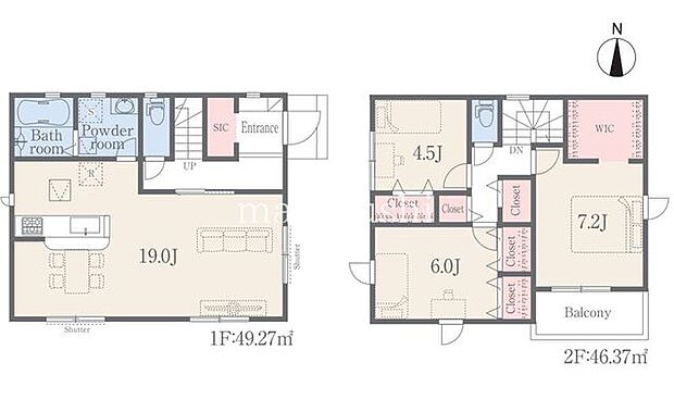 4号棟　シューズインクローク・ウォークインクローゼット付きの3LDK！広々19帖のLDKのお家です♪
