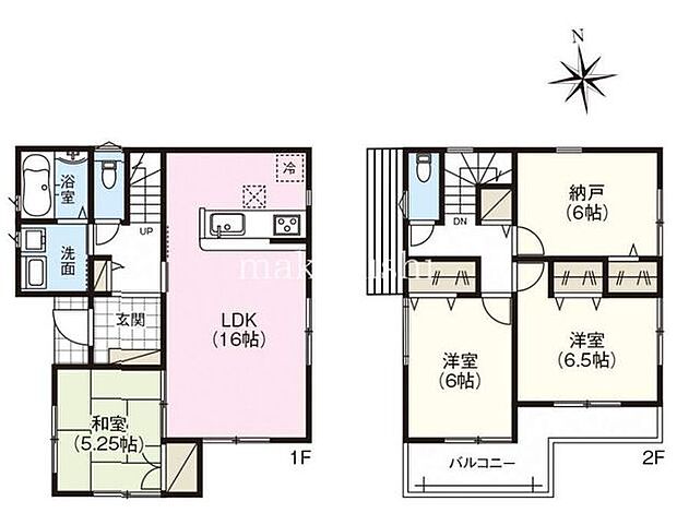 4号棟　南向きバルコニー！全居室2面採光で陽当たり・通風も良好な3SLDKです！