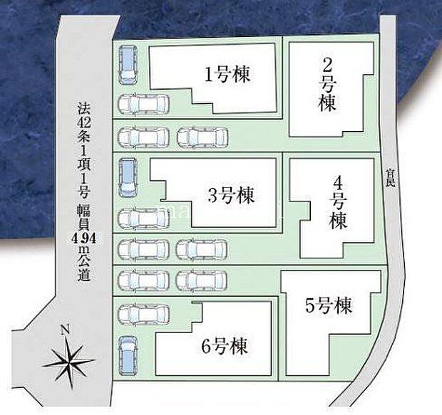 全6区画の大型分譲新築！近鉄南大阪線「高鷲」駅からは徒歩13分の立地です♪令和7年3月に完成済み！