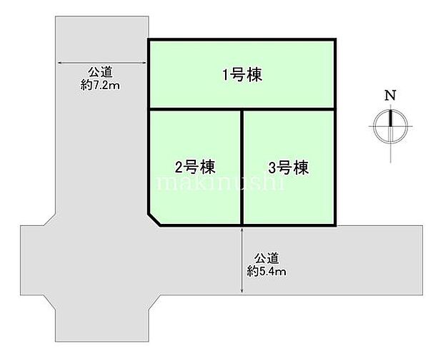 限定3区画の新築！大阪メトロ御堂筋線「新金岡」駅より徒歩20分！大泉緑地公園にも気軽に散歩に行ける立地です♪