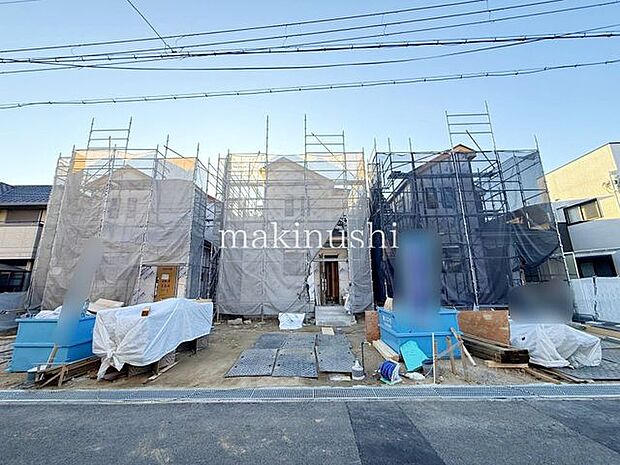 広々LDKの対面キッチンは忙しいお父さん・お母さんに嬉しい便利な食洗機付き！全棟南向きバルコニーのお家です♪