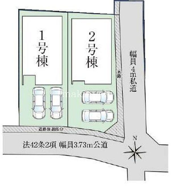 2区画限定新築!南向きで陽当たり良好な2LDK+2Sの一戸建て!全棟が並列で駐車場2台分あり!近鉄南大阪線「土師ノ里」駅より徒歩10分!