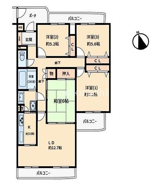 間取り：327002373100