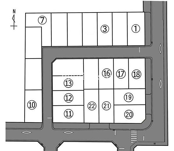 全22区画の大型分譲地！建築条件なしの更地の土地です♪近鉄南大阪線「恵我ノ荘」駅より徒歩約12分の立地！