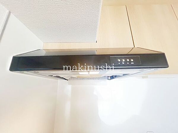 レンジフード。汚れが付きにくくお手入れの簡単なレンジフードです。見た目もグッド。