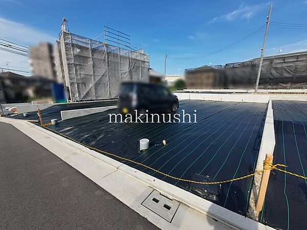現況写真　4号地建築条件ございませんので、お好きなハウスメーカーや工務店で建築できます。
