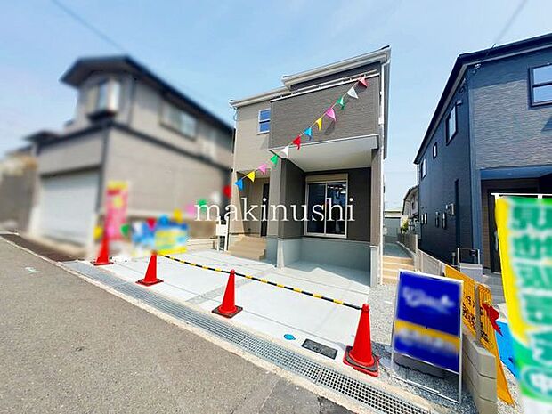 1号地・・完成済みですので、お客様のご都合に合わせたご案内が可能です。