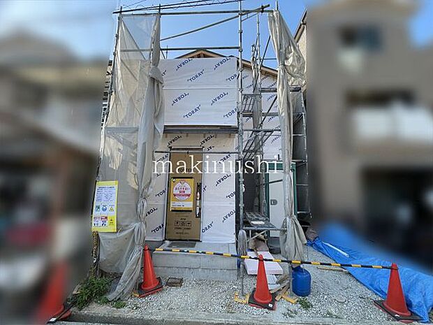 外観堺市中区福田　新築戸建【建築中】建築中の様子は随時写真で更新予定ですので、完成までの過程を安心してご覧いただけます。