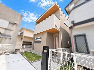 外観：外観堺市東区西野に新築戸建が登場！2026年7月完成！南海高野線「北野田」駅まで徒歩5分の好立地。通勤・通学に便利で、毎日のお買い物にも嬉しい住環境です。ぜひ一度ご覧ください！内覧予約受付中です！