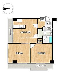 間取図画像 2LDK