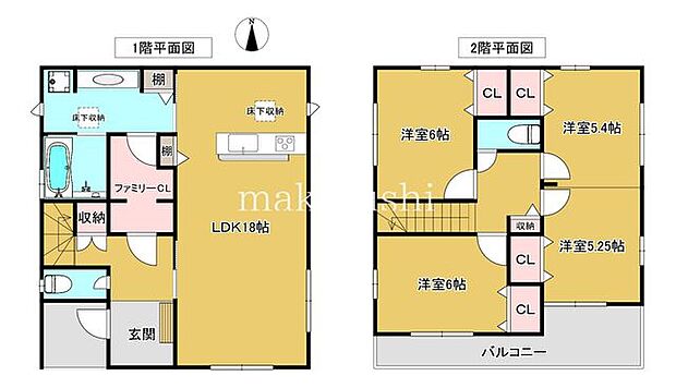 間取図河内長野市南花台5丁目