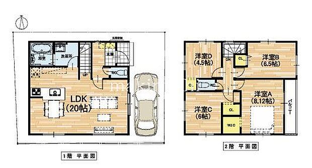 間取図4LDKにウォークインクローゼットお気軽に、ご内覧下さい