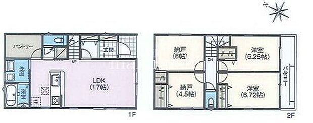 間取図使い勝手の良い間取りになっております