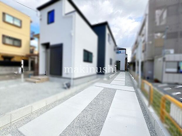 外観キレイな外観で道路から入り込んだ土地なので静かで小さなお子様の飛び出しもなく安全です。