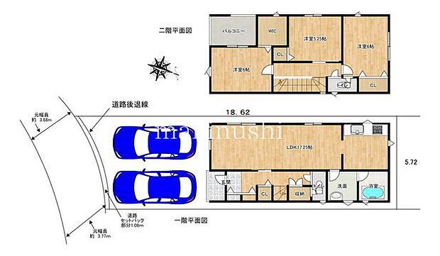 間取図・堺市美原区平尾　新築戸建2SLDK