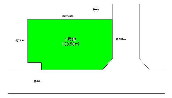 1号地：133.58m2(40.40坪)　2300万円