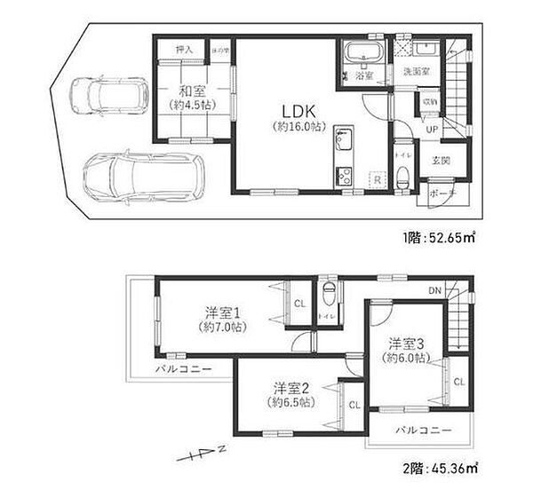 4LDK＋駐車2台可能♪令和8年7月に室内リフォーム済♪とても綺麗ですので、是非一度ご覧ください♪
