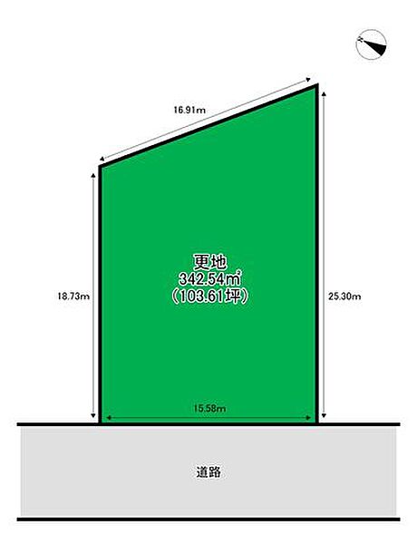 土地103.61坪♪建築条件はありません♪お好きなハウスメーカー・工務店にて建築可能です♪