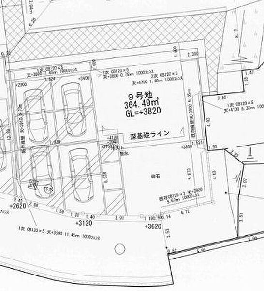 9号地：364.49m2(110.25坪)