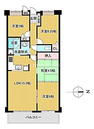 メゾンドールウイングヒルズ4番館 4LDKの間取図画像