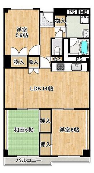 間取り：327001687136