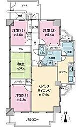 コスモ千代田 4LDKの間取図画像
