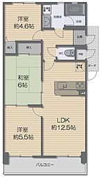 ときわハイツ北落合 3LDKの間取図画像