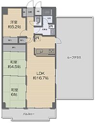 朝日プラザモンターニュ北神戸 3LDKの間取図画像