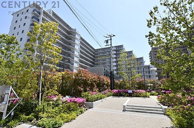 【現地】　阪神尼崎駅から徒歩5分の立地で、駅からの間にはアマゴッタ等の買い物施設がありお勧めの住環境となってります。
